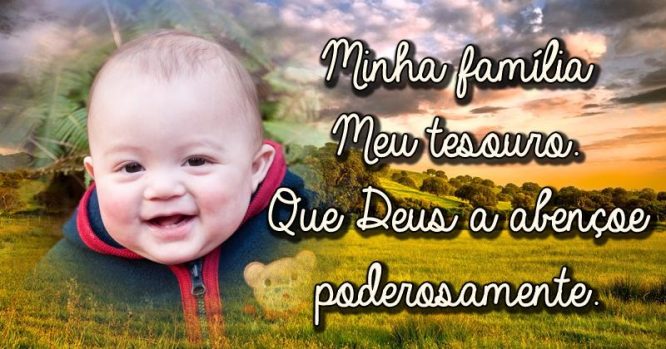 Família é o bem mais precioso que possuímos - Montagem de Fotos